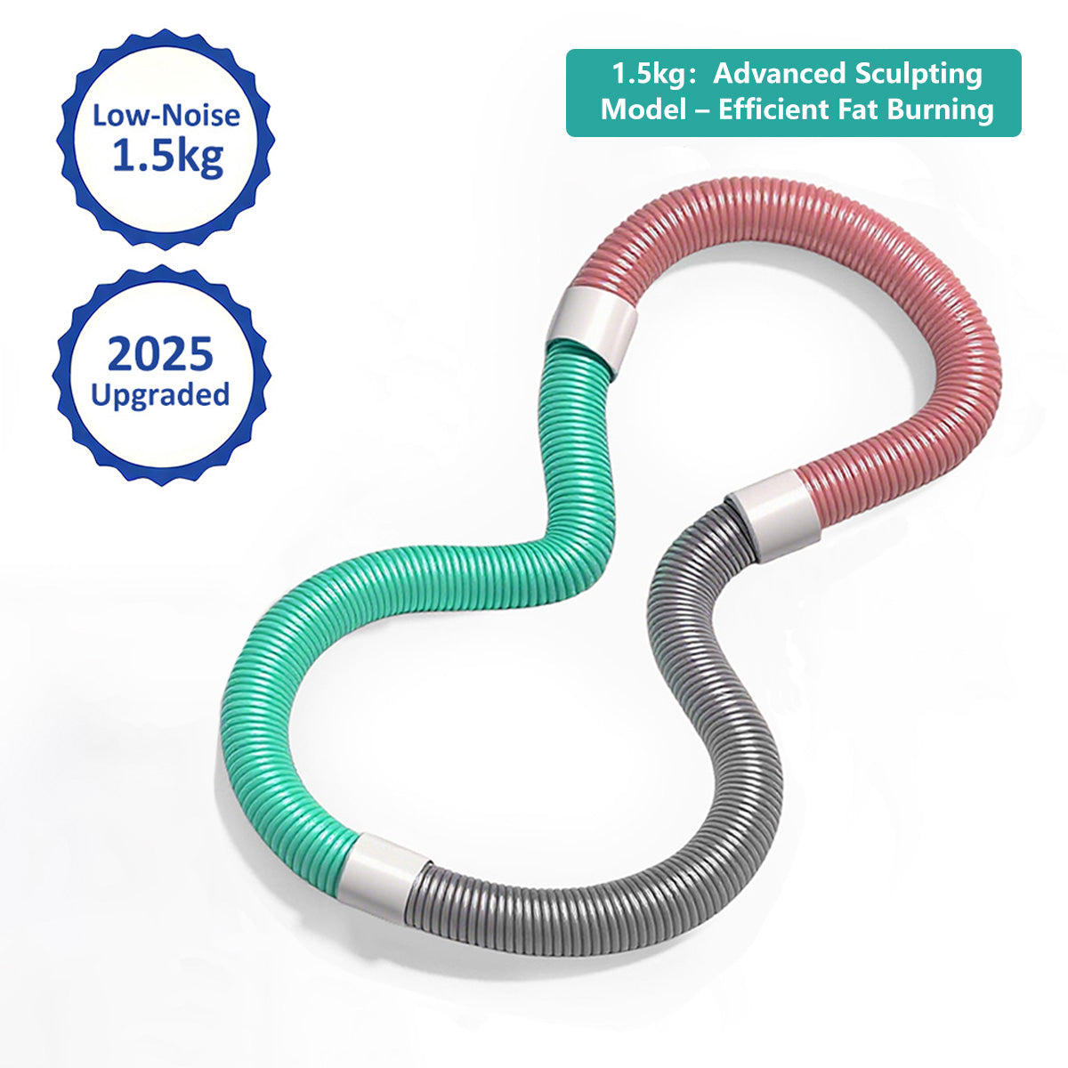 Soft Spring Hula Hoop Compact Waist Trainer Portable Exercise Ring for Weight Loss and Core Training