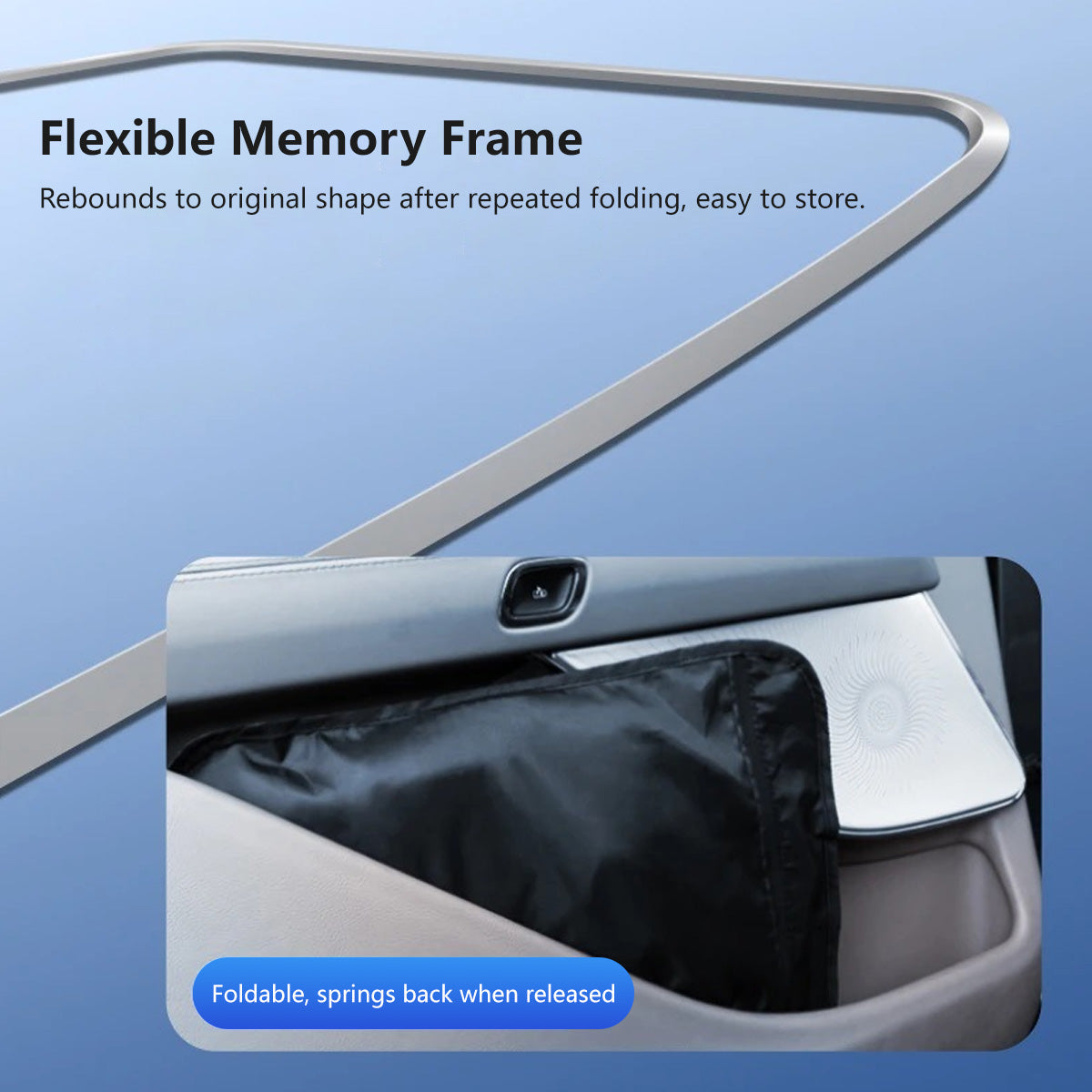 Retractable Car Sunshade Car Visor Built-in hear insulation UPF50+