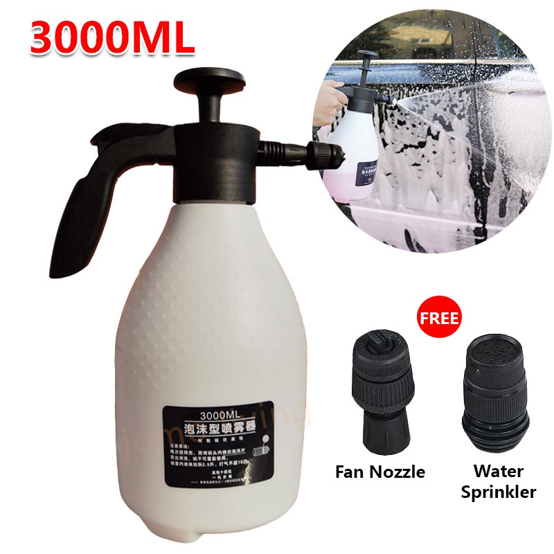 Car Wash Snow Foam Sprayer Bottle High Pressure Foam Spray Manual Air Pressure Garden Watering Car