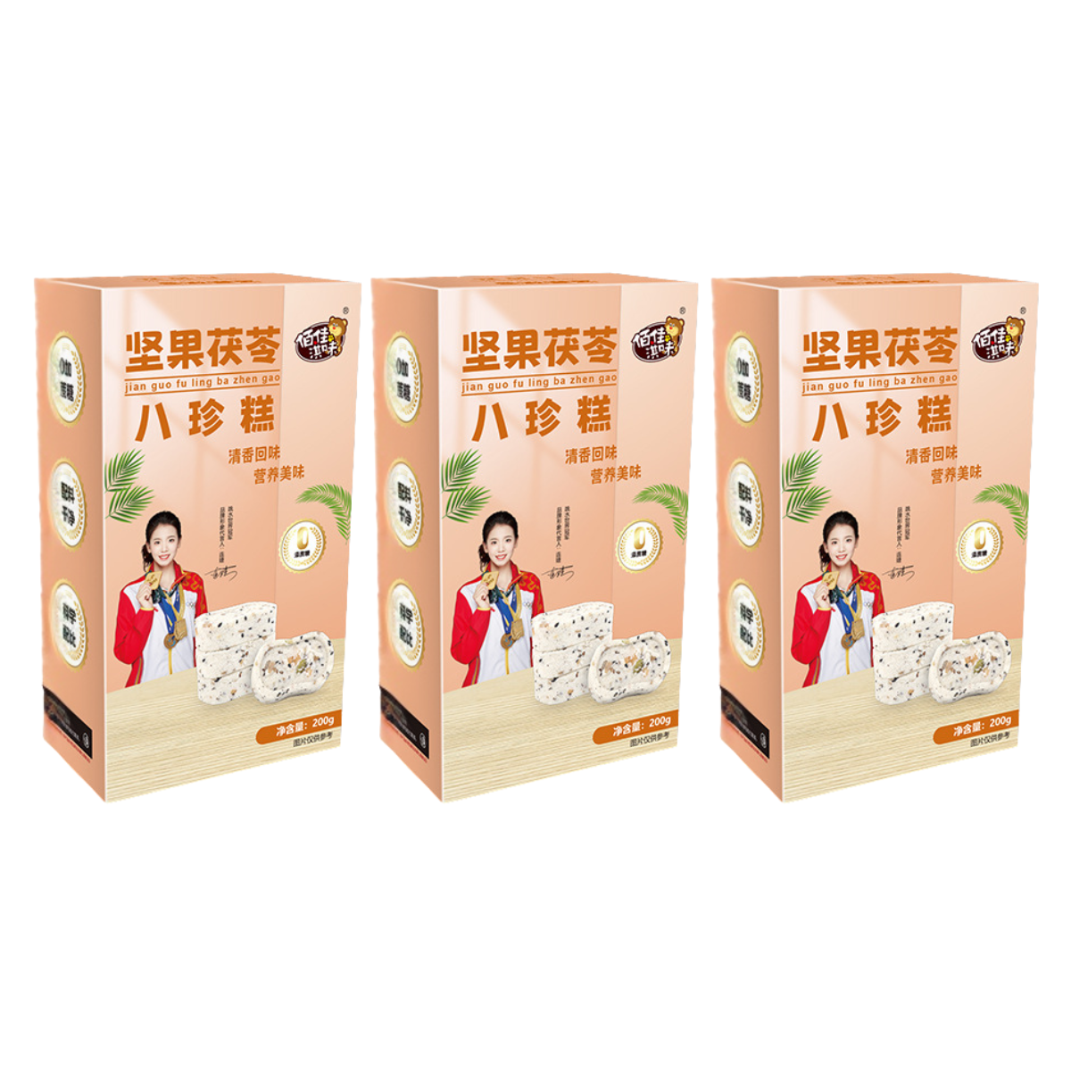 Eight-Treasure Cake Individually Packed Ready to Eat or Brew Handmade No cane sugar added 200g