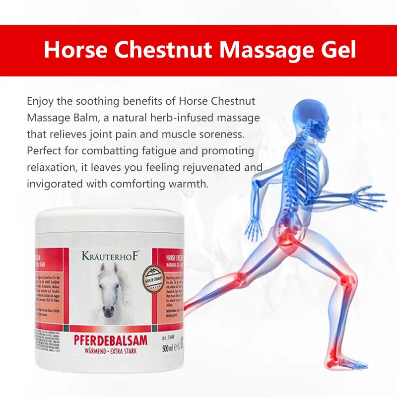 Horse Chestnut Massage Balm Gel Textured Balm Plant Formulated Non Greasy and Fast Absorption