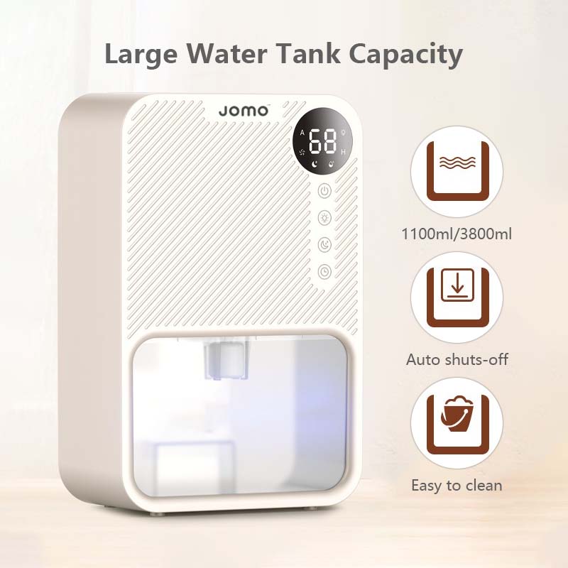 Portable Dehumidifier with LCD Display Touch Function Colour Full Night Light Sleep Mode Timer