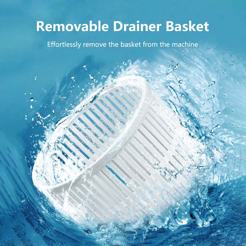 Foldable Washing Machine Portable Electronic Mini Washing Machine with drain basket