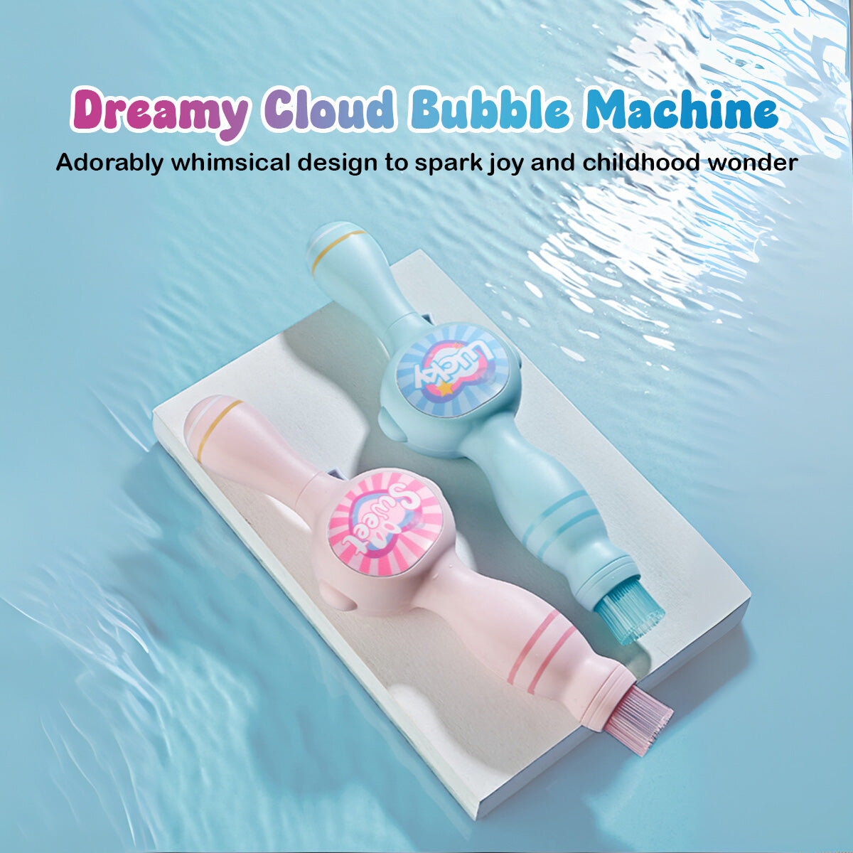 Magic Smoke Bubble Machine with LED Lights & Music - Automatic Bubble Blower Toy for Kids