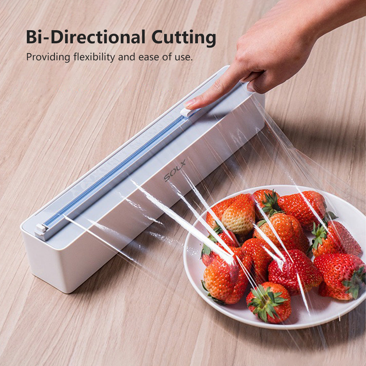 Plastic Wrapper Cutter Foil Cutter Magnetic Hanging Wall Hanging Bi-Directional Cutting Build-in Blade