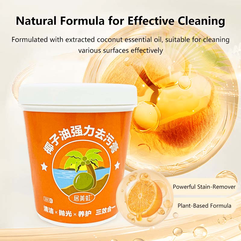 Coconut Oil Cleaning Creamβ Powerful Stain Remover for Grease, Rust & Burnt Stains β Multi-Surface Cleaner for Kitchen