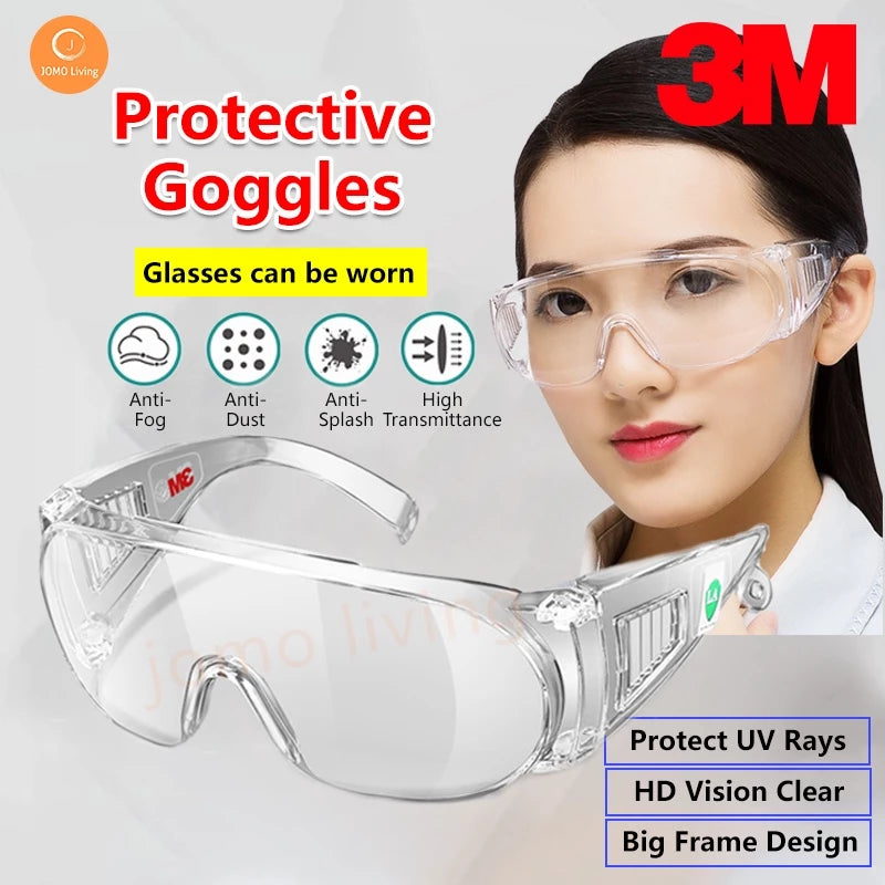 Full Face Protection Shield Mask Acrylic Protective full face Transparent Anti Fogging Windproof Antibacteria