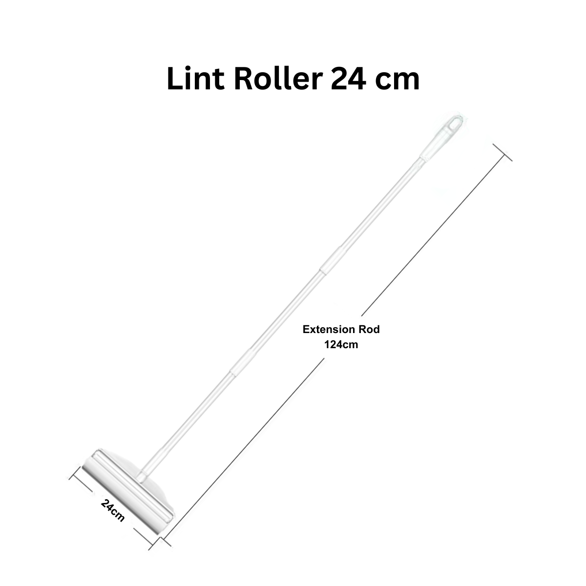 Sticky Lint Roller 24cm Wide Roller Powerful Adhesive Fiber-Friendly Design Budget-Friendly