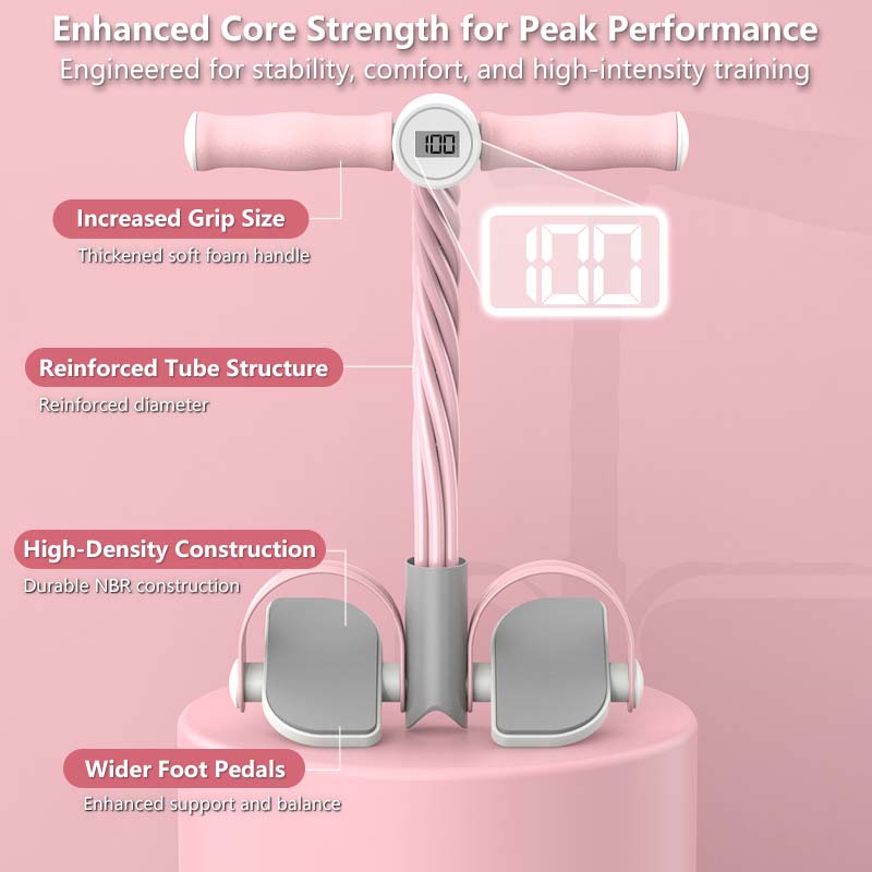 Multi-Function Pedal Puller | Smart Counter, LED Display, Voice Feedback | Home Workout Equipment