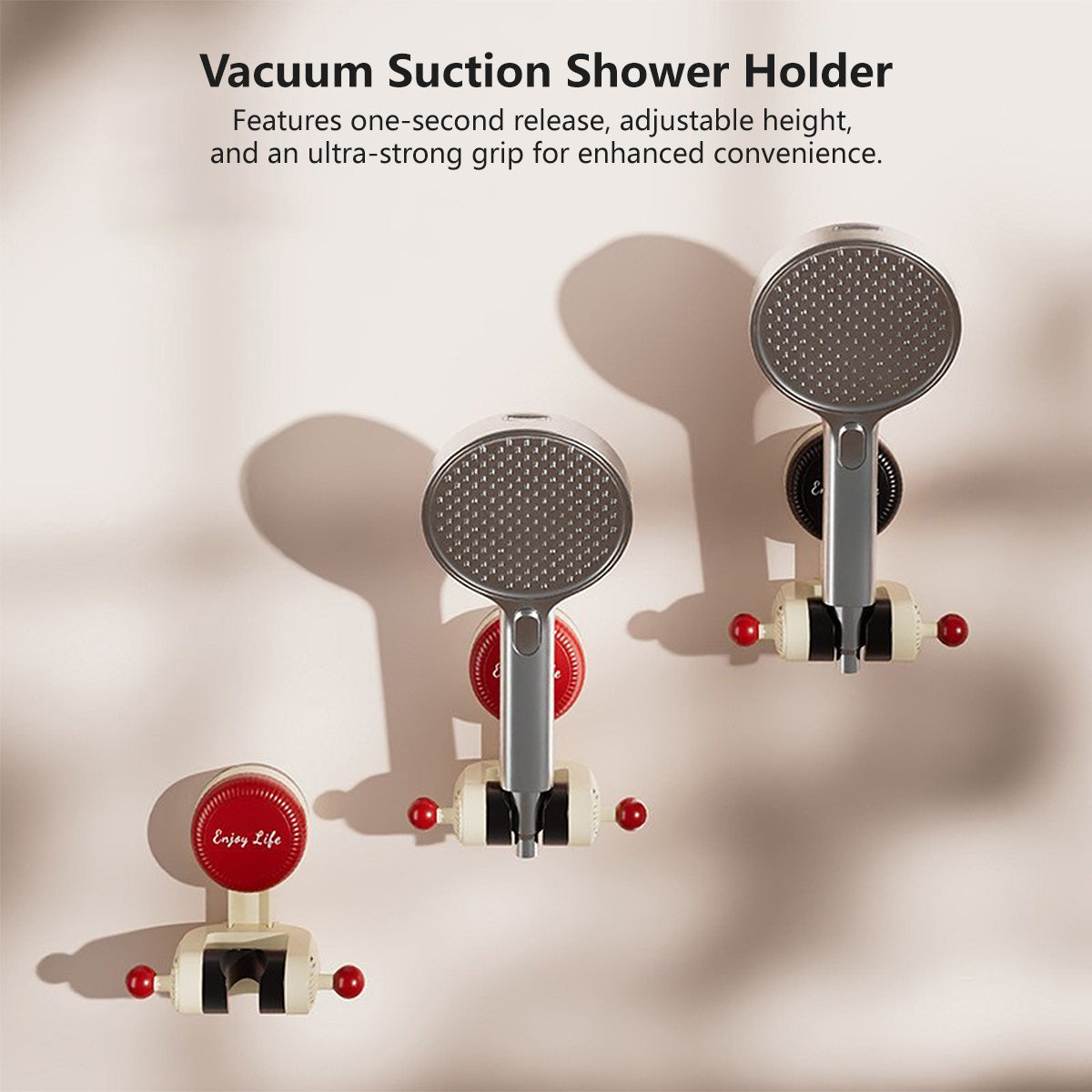 【Buy 1 Get 1 FREE】Suction Mount Shower Head Holder