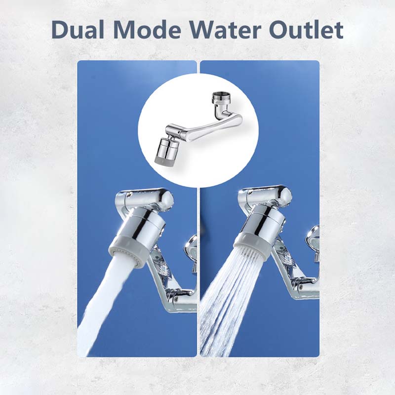 Faucet Arm Aerator Rotatable Triple Rotation Water Purification Filter Universal Threads Copper