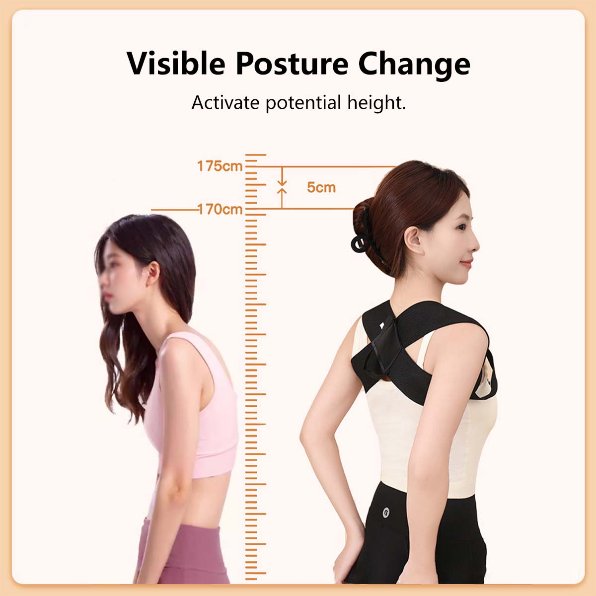 Posture Corrector | Adjustable Back Support Belt for Abdominal Waist Correction, Spine Alignment Waist Trainer