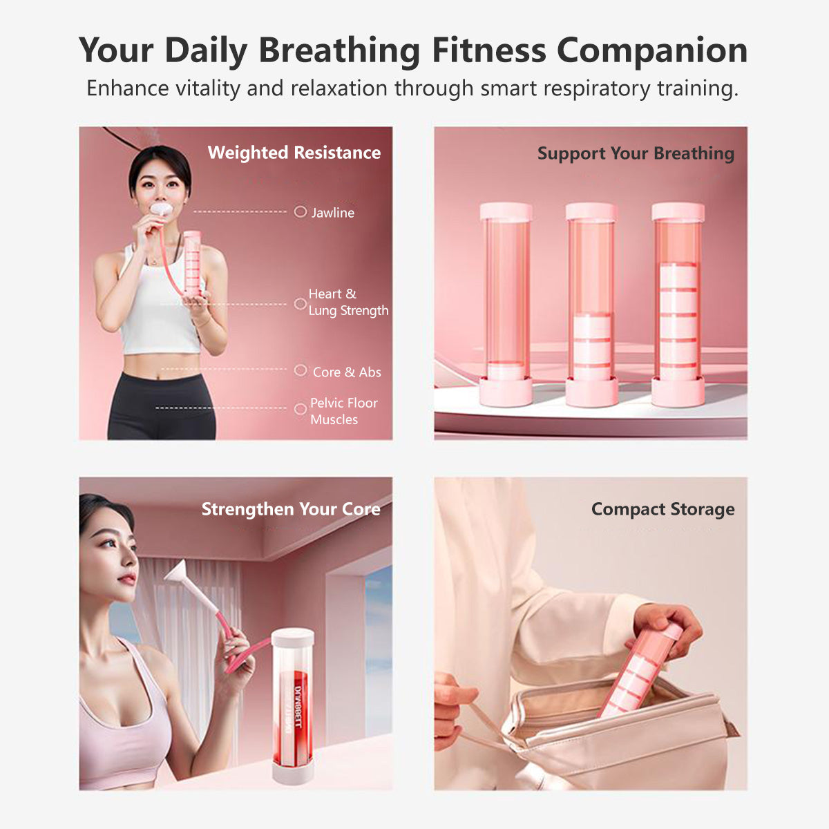 Weighted Breathing Dumbbell Oxygen Training Breathe Fit Unisex