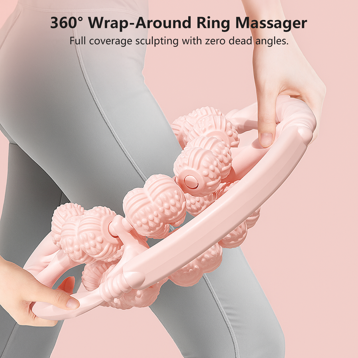 JOMO 32-Roller Circular Massager 360° Full Coverage Wheel Ring Massager