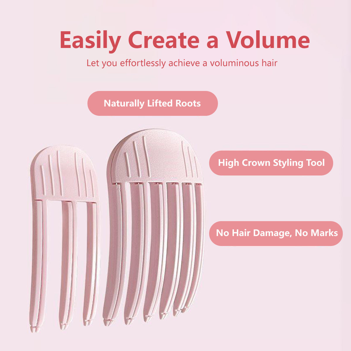 Volumizing Hair Root Clip Easy Fluffy Hair Tool for Natural Lift & Styling No Heat Needed