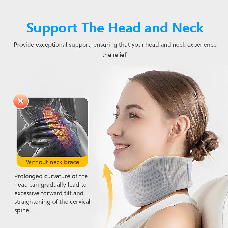 Ergonomic Neck Brace Neck Support Cervical Spine Fixation Head Support Evenly Distribute Design Breathable Fabric