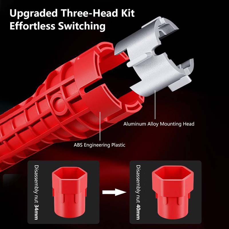 Jomo 14-in-1 Sink Wrench Multipurpose Sink Pipe Plumbing Tool