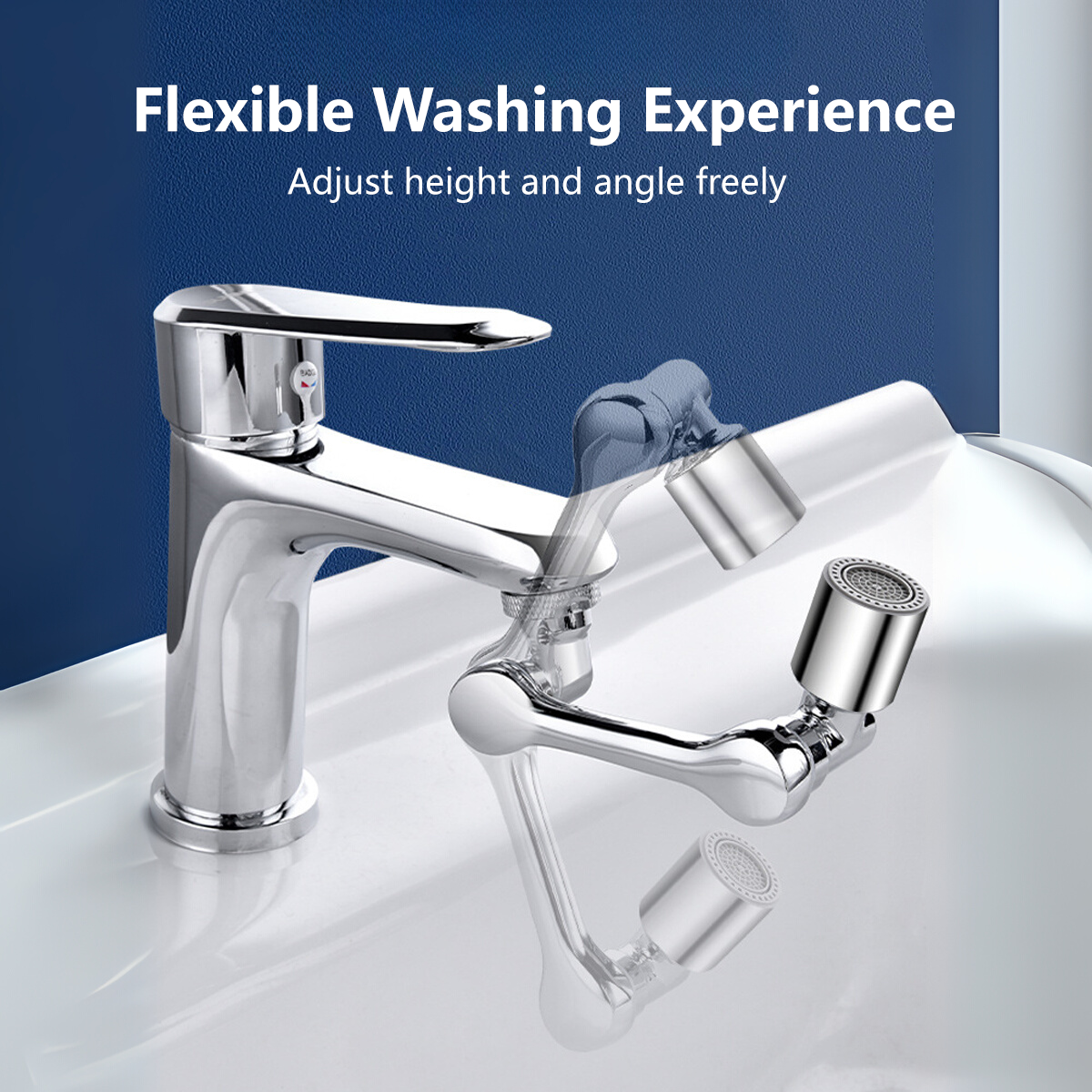Faucet Arm Aerator Rotatable Triple Rotation Water Purification Filter Universal Threads Copper