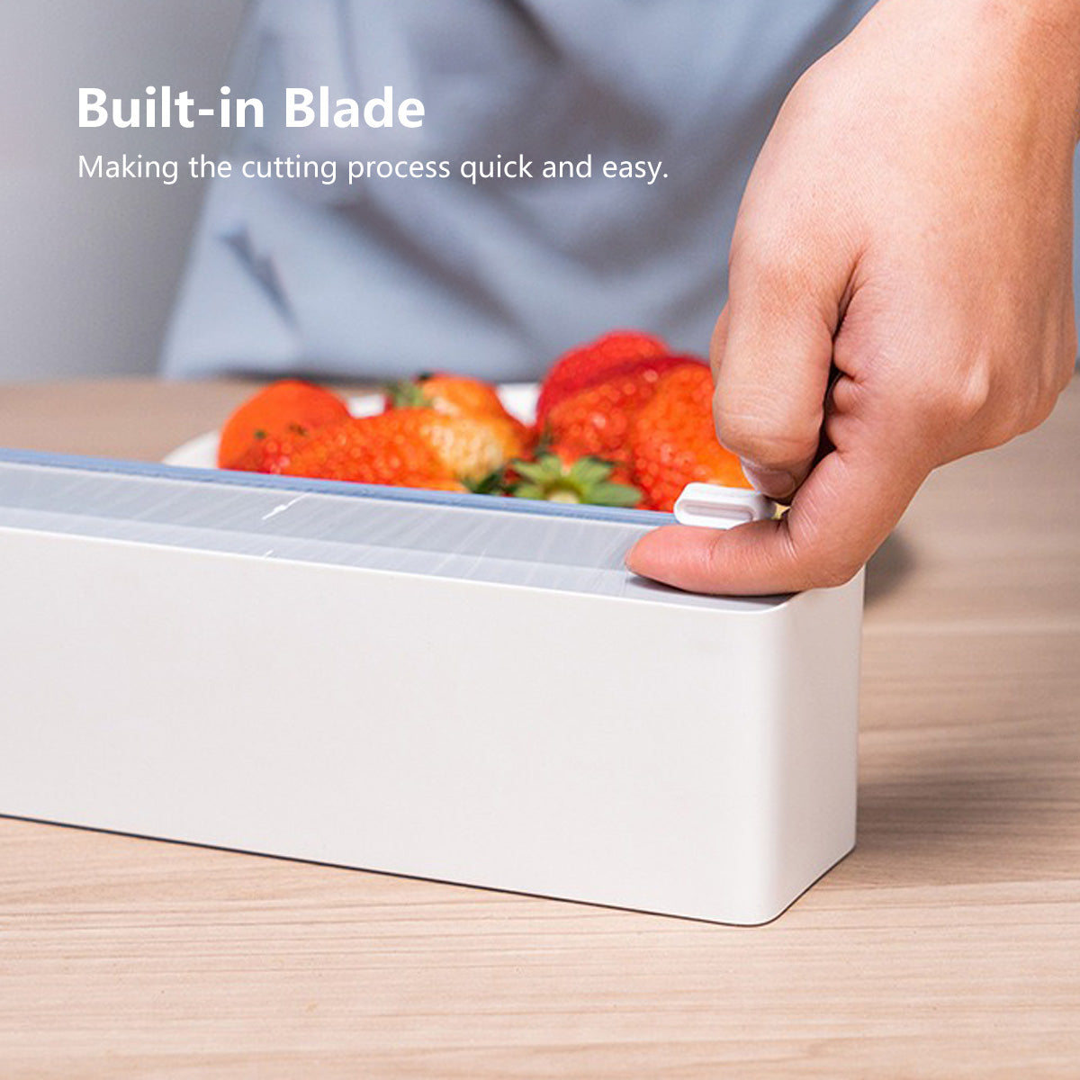 Plastic Wrapper Cutter Foil Cutter Magnetic Hanging Wall Hanging Bi-Directional Cutting Build-in Blade