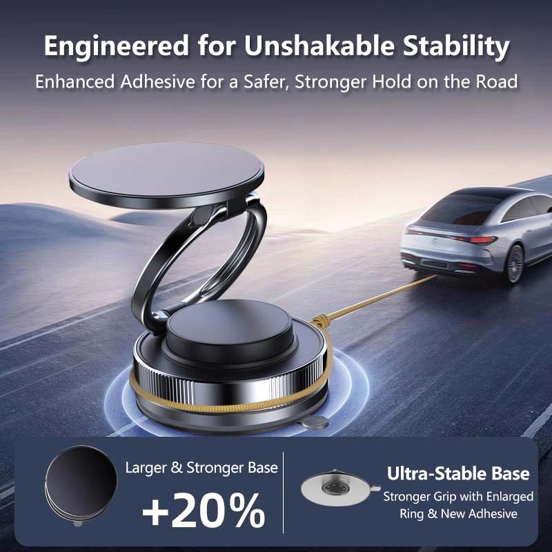 Ring Magnetic Phone Holder Car Mount Stand 360 Degree Rotation Strong Magnet Air Vent Support Universal Mobile Bracket