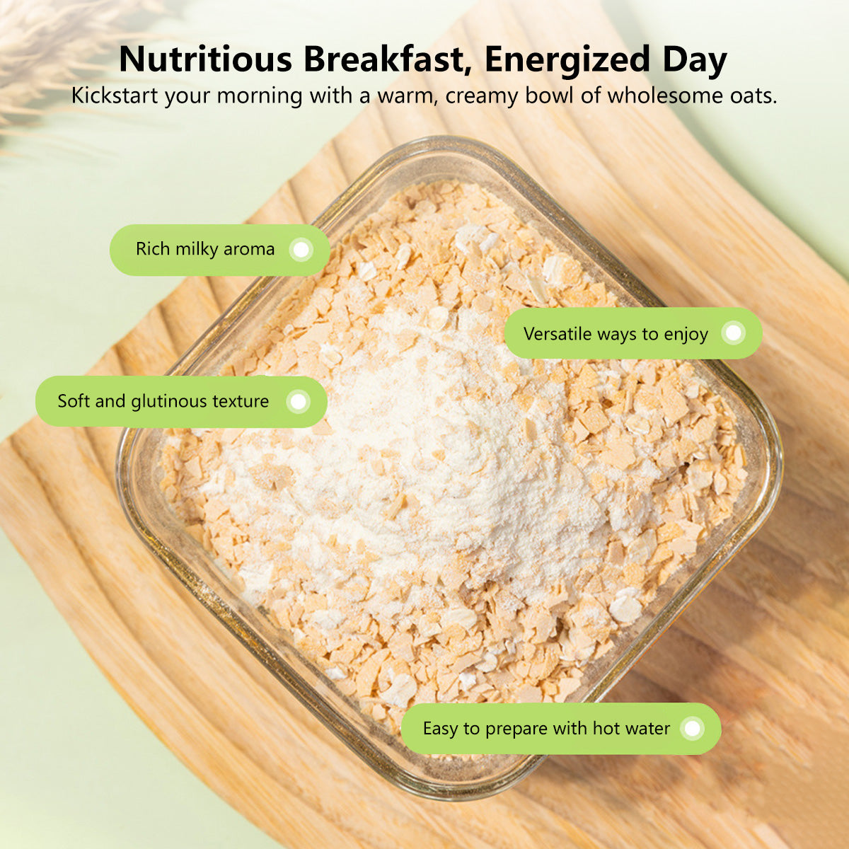 Hericium Mushroom Milk Oatmeal Easy Prepare Breakfast 480g (30g Ć 16 sachets)