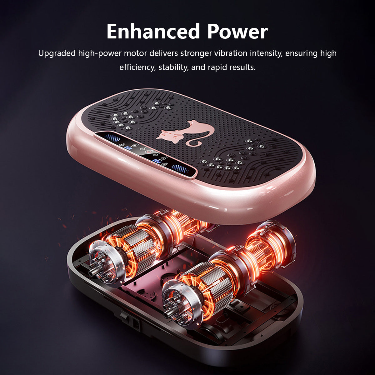 JOMO Vibration Platform Machine 300 Adjustable Levels 9 Workout Modes Bluetooth Music & Magnetic Massage for Home Fitnes