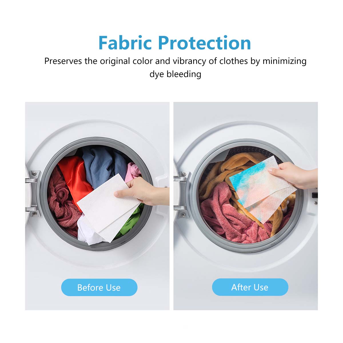 Fabric Colour Absorber Sheets Color Protection Remove Odor Prevent Staining Anti-Dye Nano Absorption
