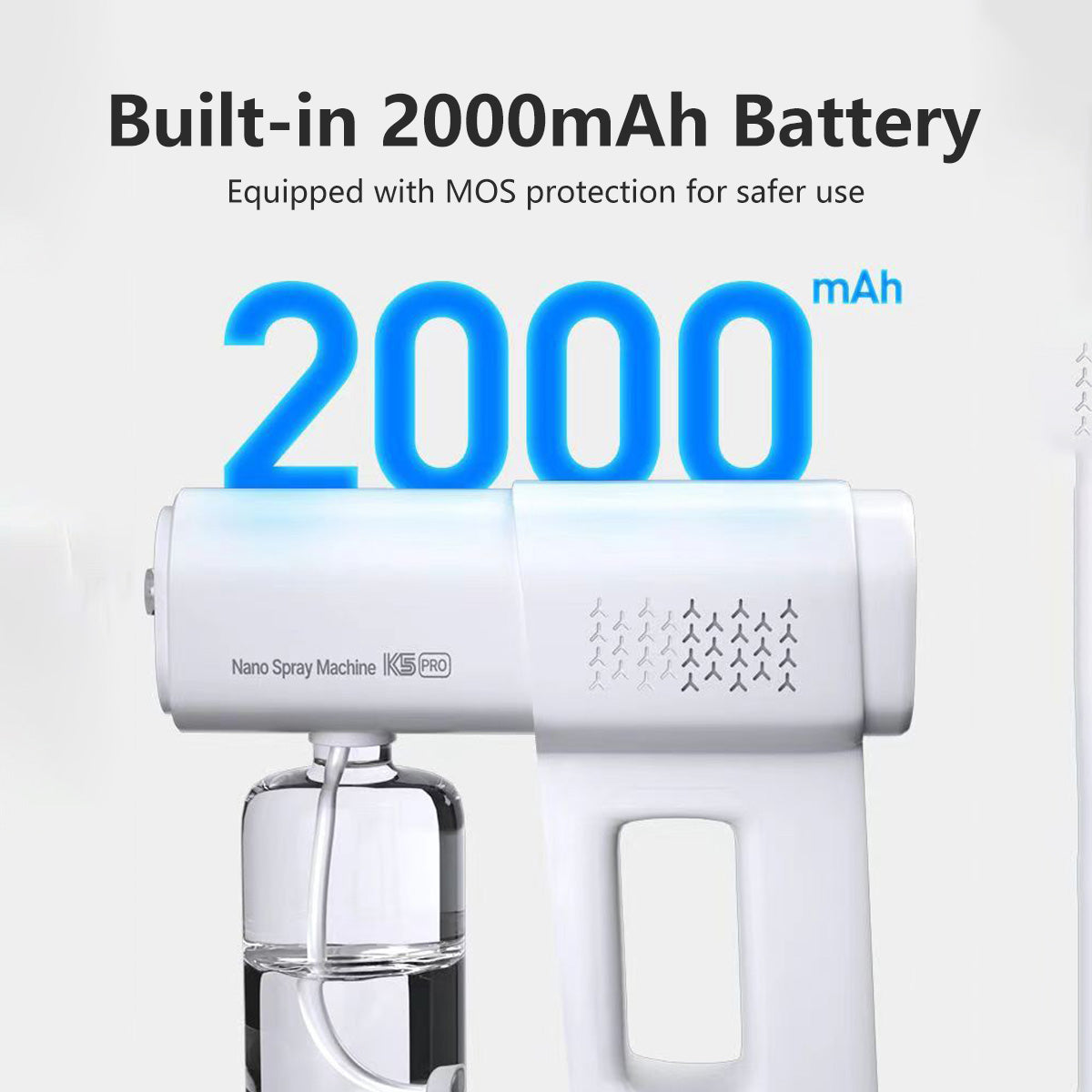 K5 Disinfection Nano Spray Gun Handheld Portable Lightweight Air Purification Humidification USB