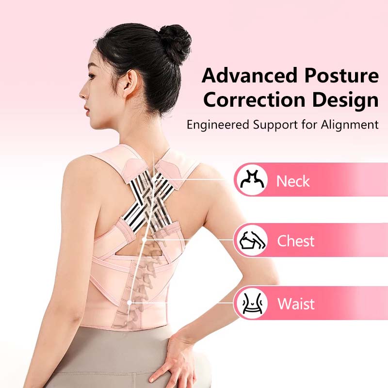 Posture Corrector | Adjustable Back Support Belt for Abdominal Waist Correction, Spine Alignment Waist Trainer
