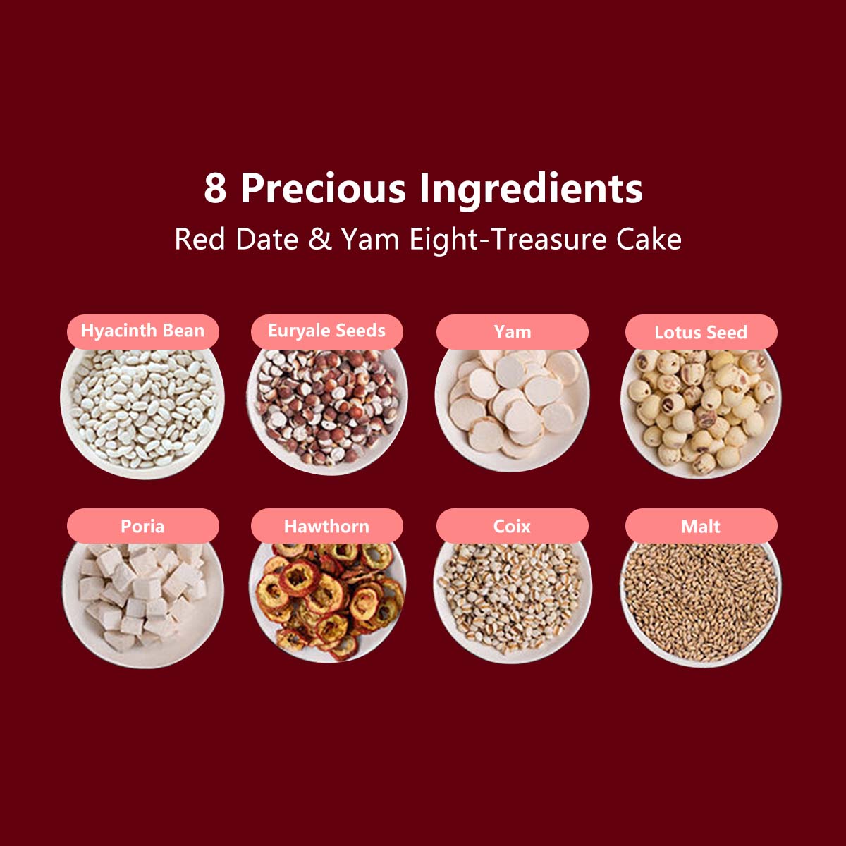 Eight-Treasure Cake Individually Packed Ready to Eat or Brew Handmade No cane sugar added 200g