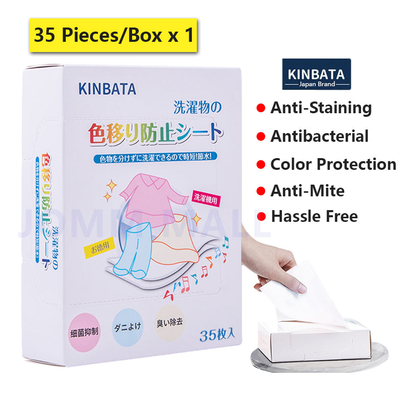 Kinbata Color & Dirts Absorption Colour Catcher Laundry Sheet Anti Mite Anti Bacteria Anti-dye 30pcs