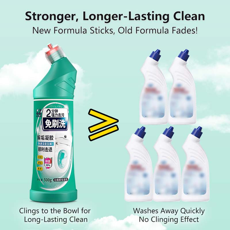 Toilet Bowl Cleaner Powerful Fast Stain Removal Deep Cleaning & Deodorizing Bathroom