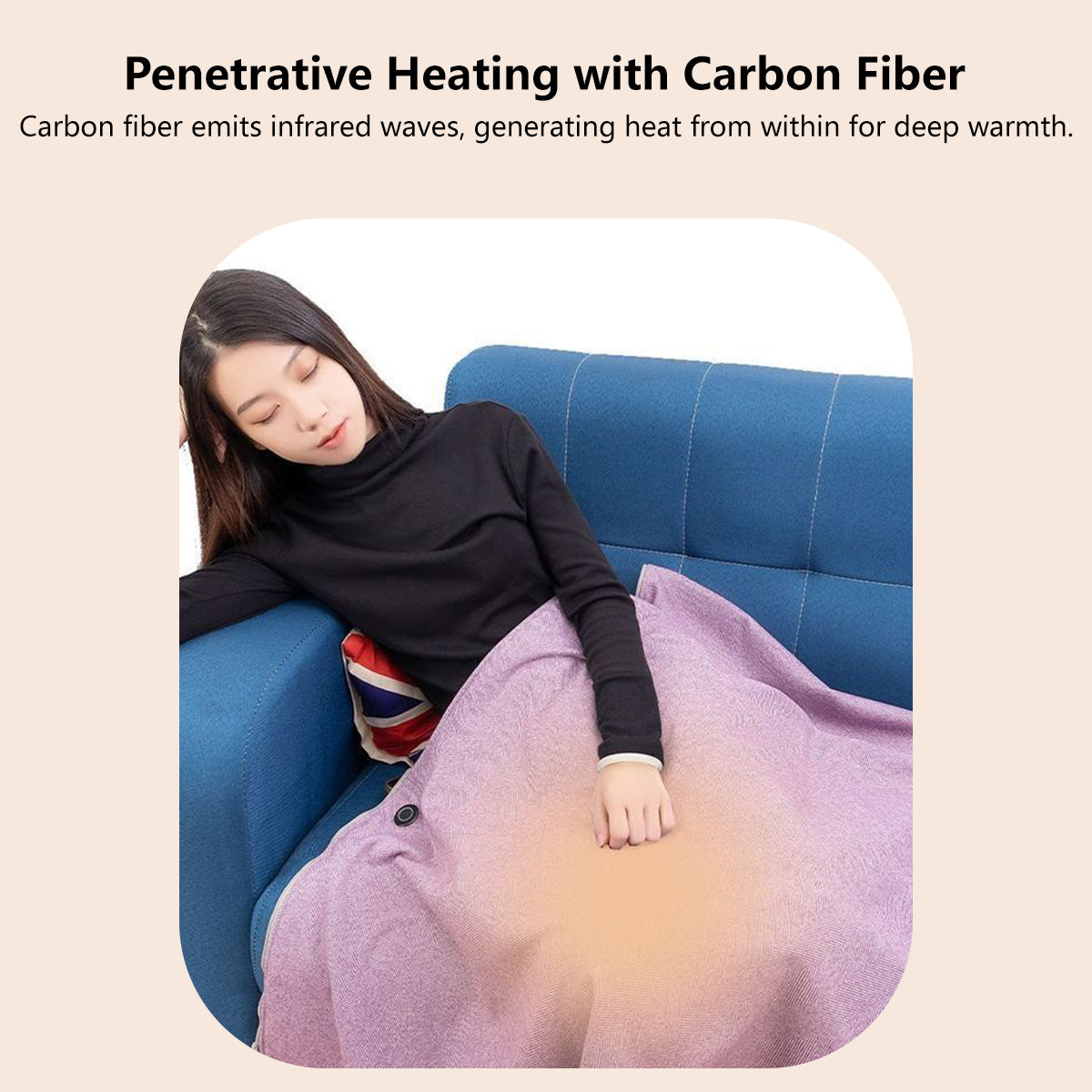 Graphene Washable Electric Heating Blanket Shawl