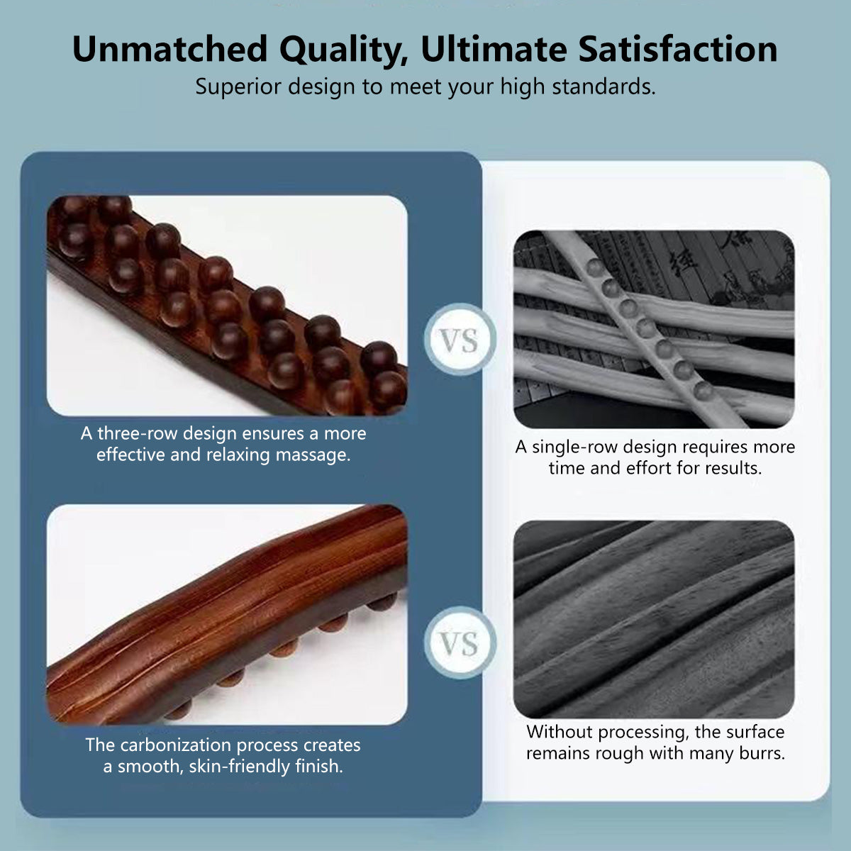 59-Bead Non-Solid Wood Massage Stick