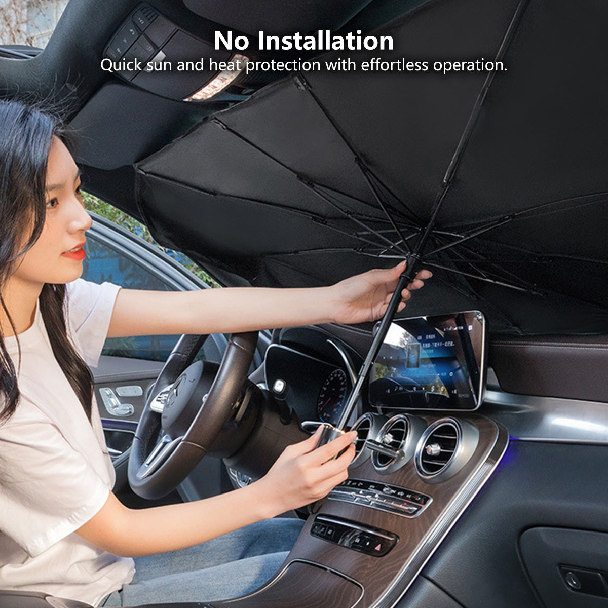 Car Sunshade Umbrella Sun & Heat Protection Privacy Protection Sunshield