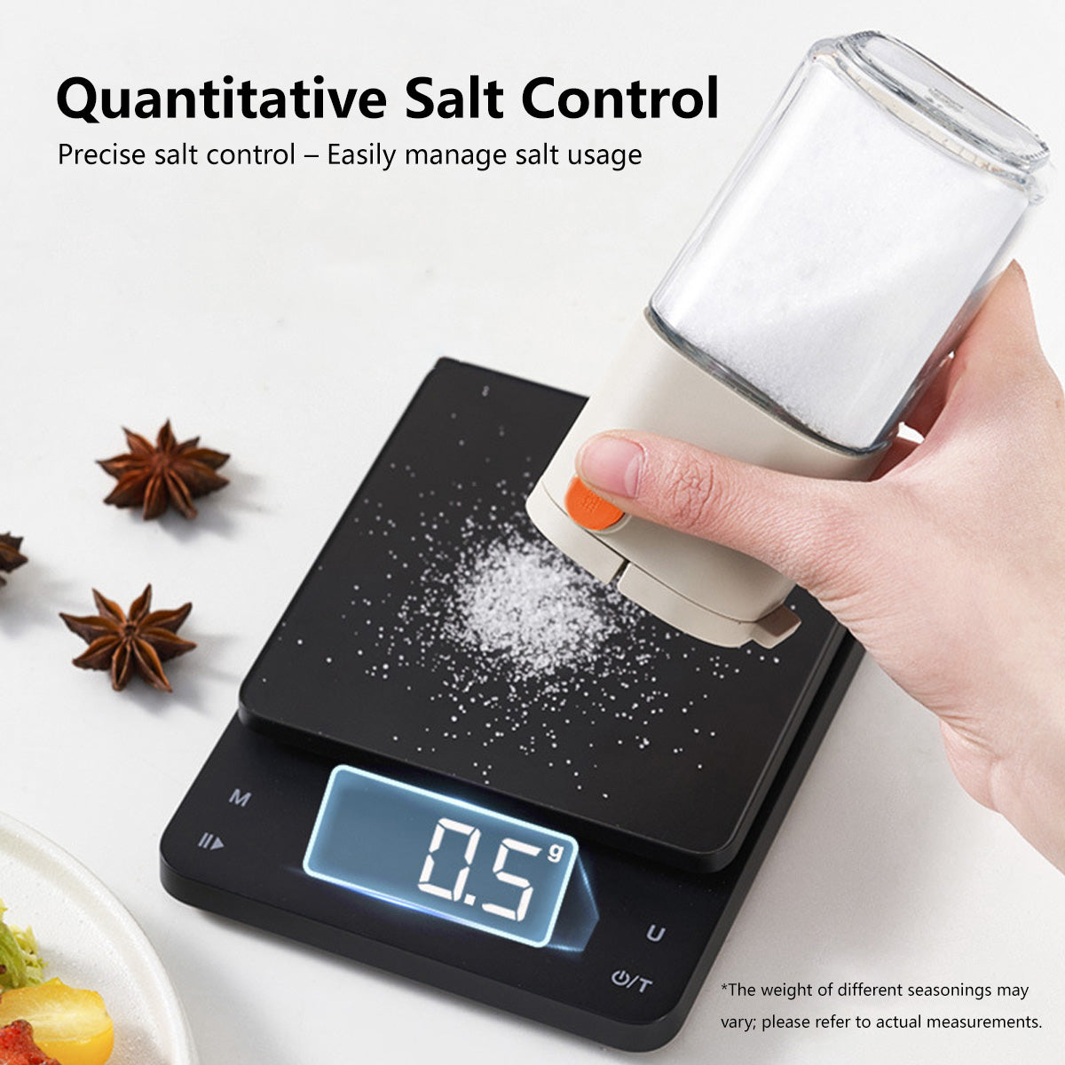 Quantitative Seasoning Dispenser Bottle Precise Control Salt Bottle