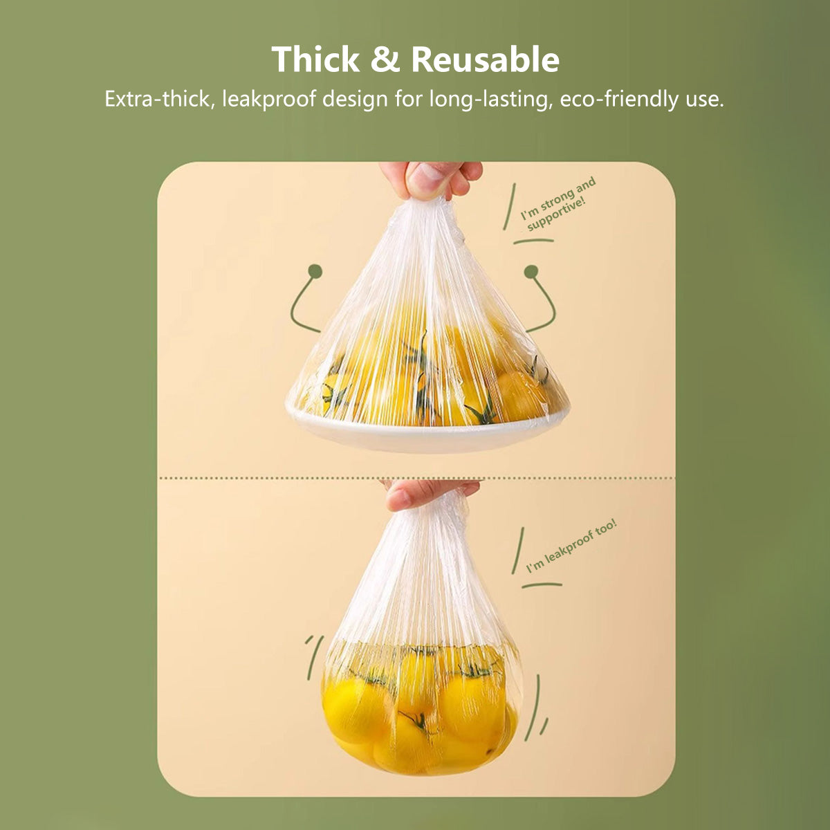 Disposable Food Wrap Wall-Mounted Stretchable & Eco-Friendly Free Hook (500pcs/pack)