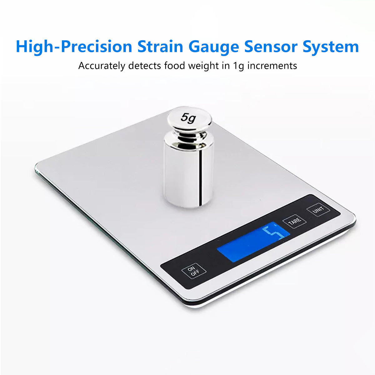 ✨Smart Kitchen Scale ✨ Smart Unit Conversion High Precision 1g LCD Display with Backlight Tare Function