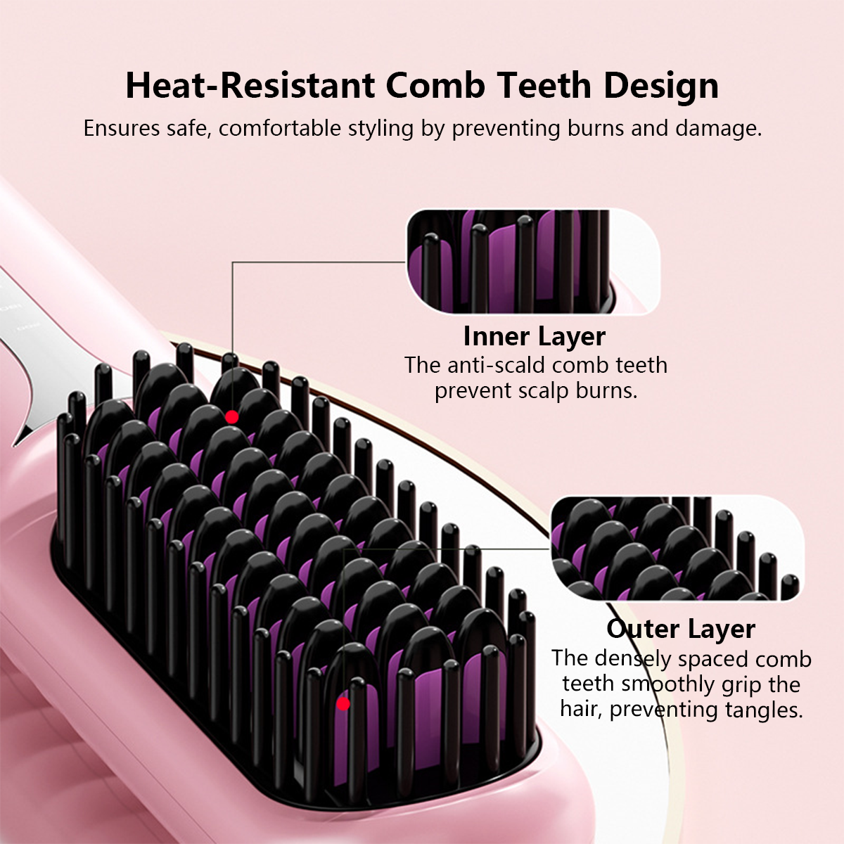 JOMO New Wireless Portable Hair Straightener