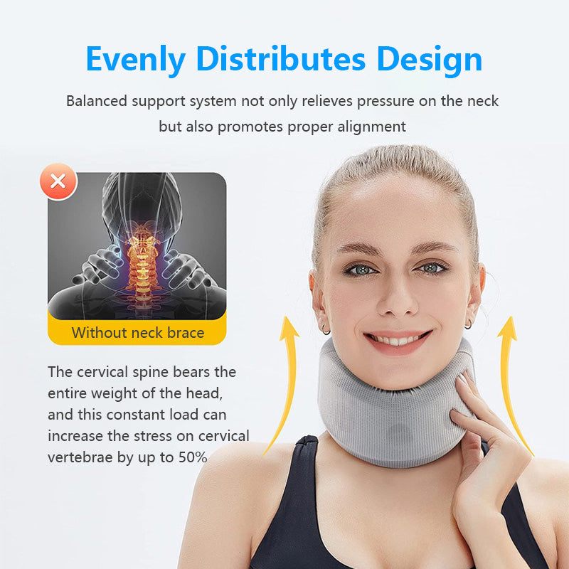 Ergonomic Neck Brace Neck Support Cervical Spine Fixation Head Support Evenly Distribute Design Breathable Fabric