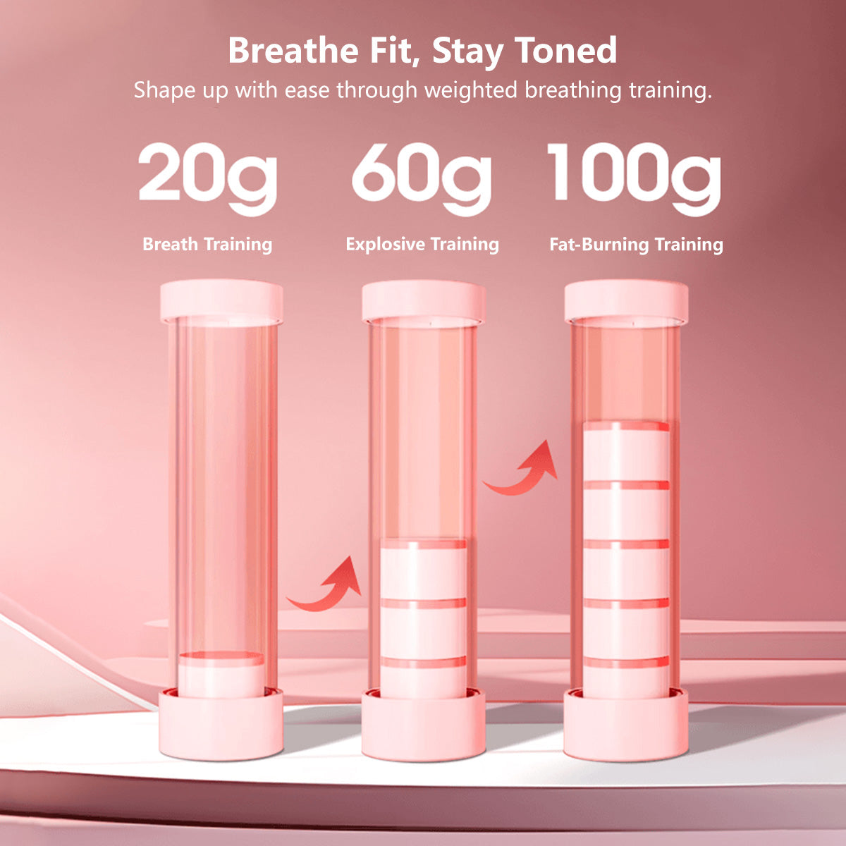 Weighted Breathing Dumbbell Oxygen Training Breathe Fit Unisex