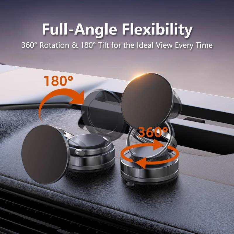 Ring Magnetic Phone Holder Car Mount Stand 360 Degree Rotation Strong Magnet Air Vent Support Universal Mobile Bracket