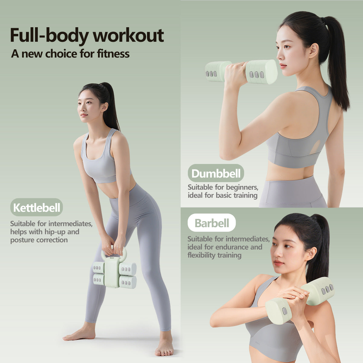 2 in 1 Dumbbell Kettlebell Dual-Purpose Adjustable Weight Dumbbell 5.5kg