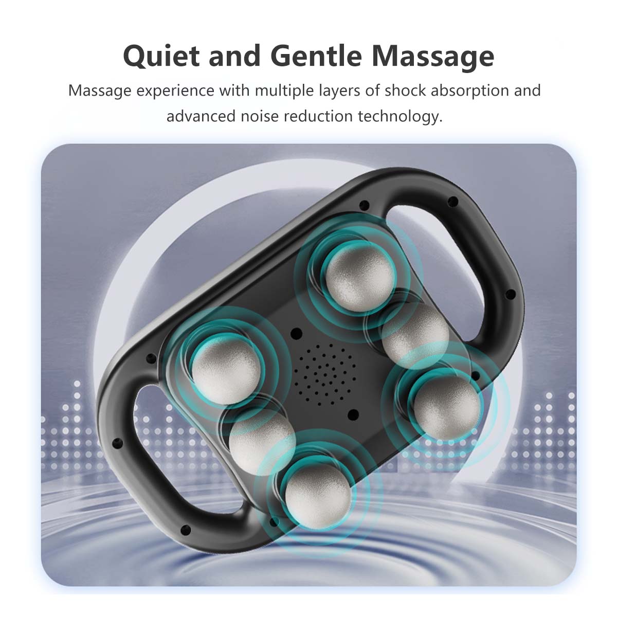 6 Head Fascia Massager Gun 20 Intensity 9 Modes