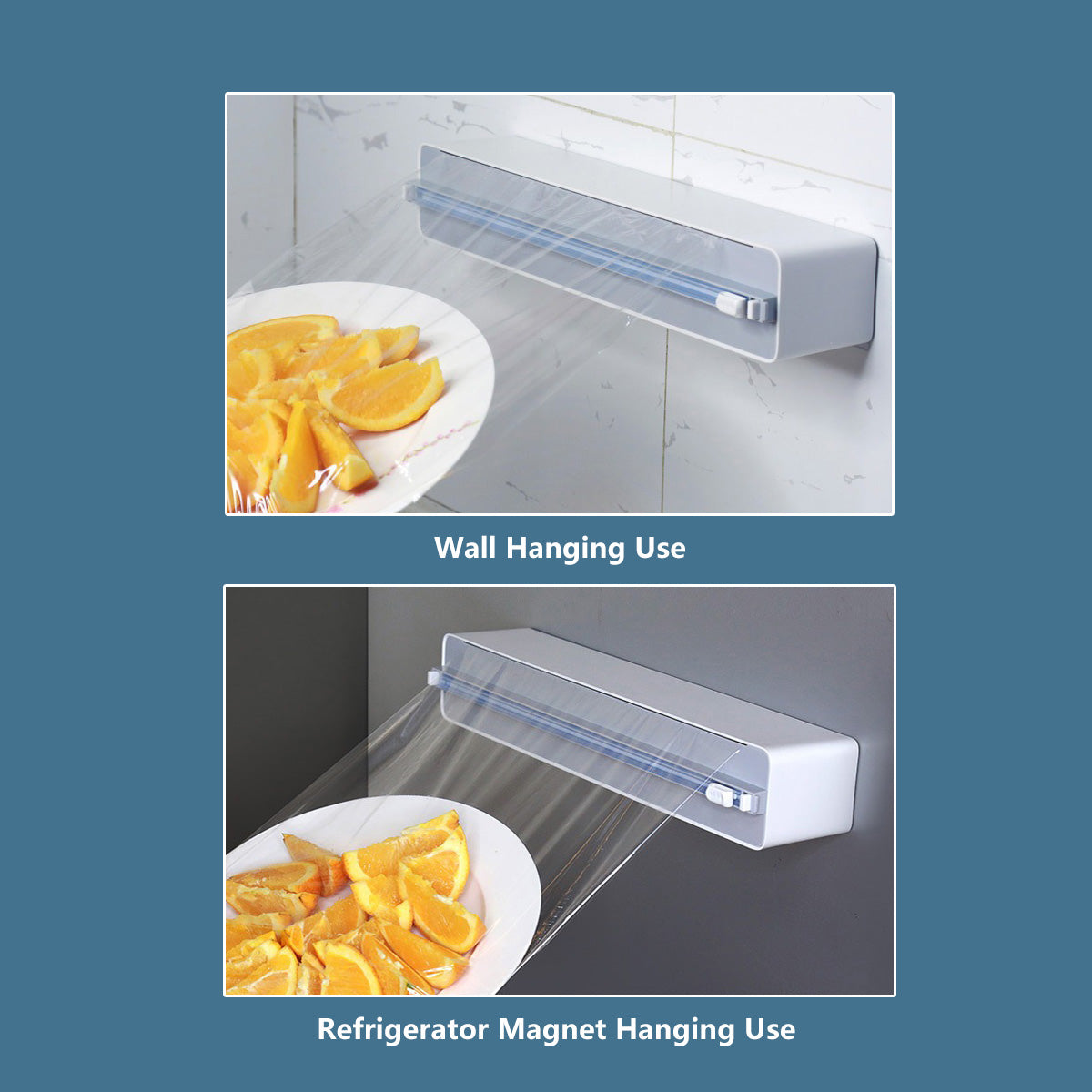 Plastic Wrapper Cutter Foil Cutter Magnetic Hanging Wall Hanging Bi-Directional Cutting Build-in Blade