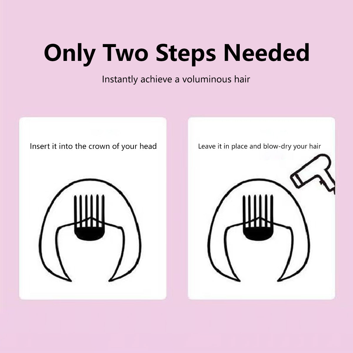 Volumizing Hair Root Clip Easy Fluffy Hair Tool for Natural Lift & Styling No Heat Needed