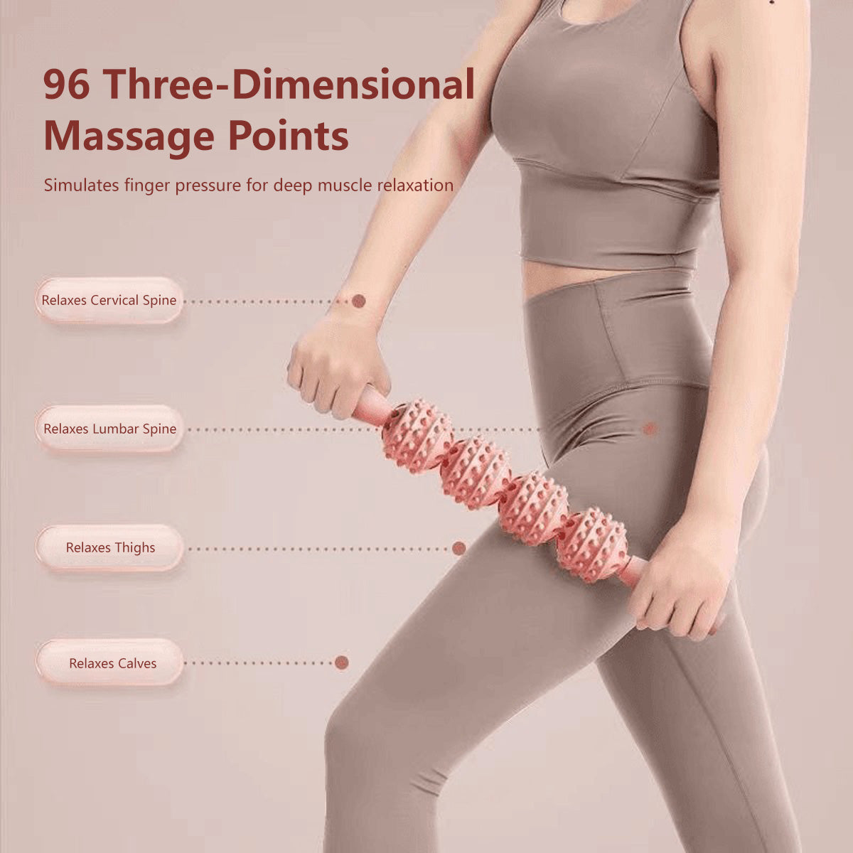 JOMO Yoga Pilate Massage Roller Stick High Pressure Resistance Eco Friendly Material
