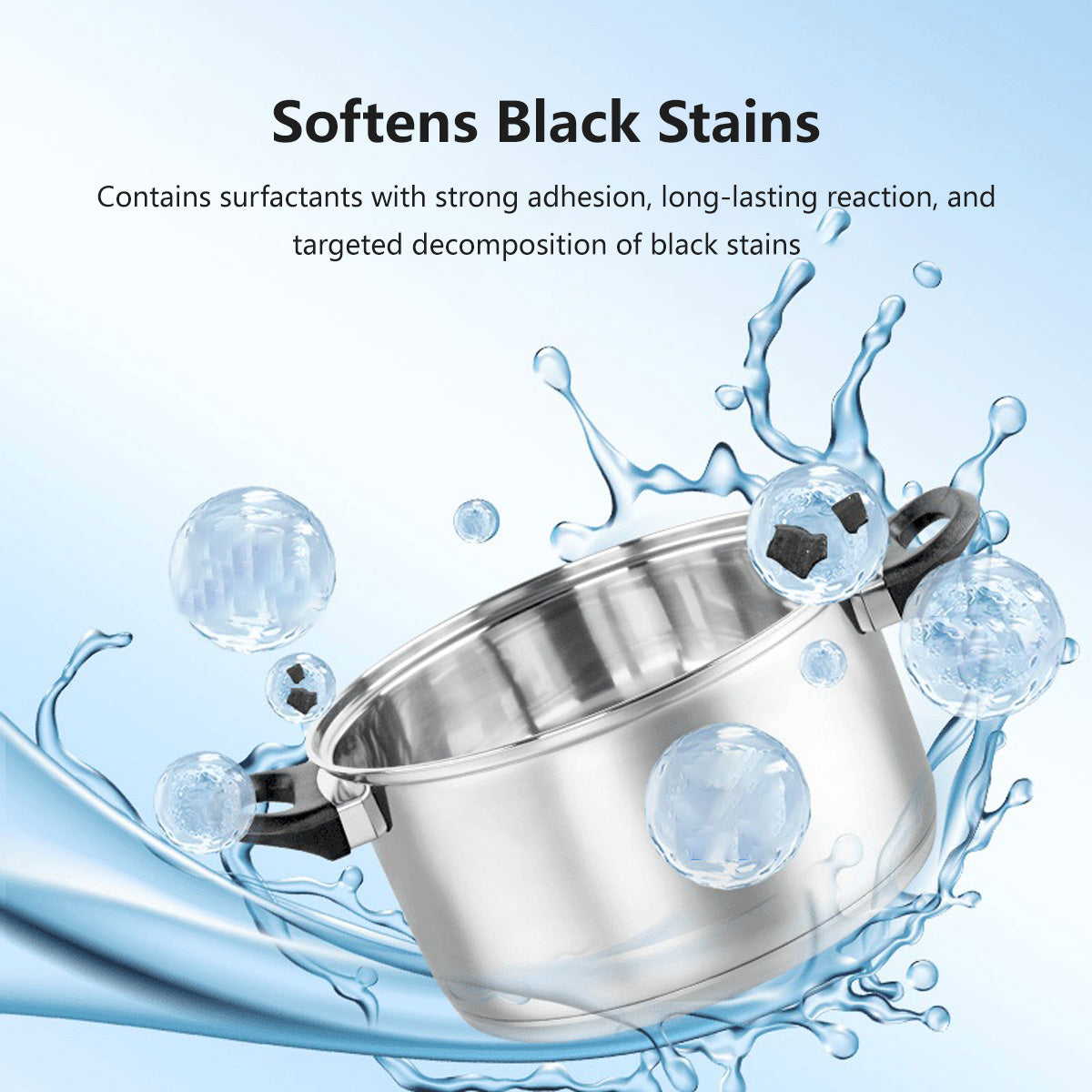 Multi-Purpose Rust and Stain Remover Gel for Pots and Pans Deep Cleaning for Stainless Steel & Iron Cookware Kitchenware