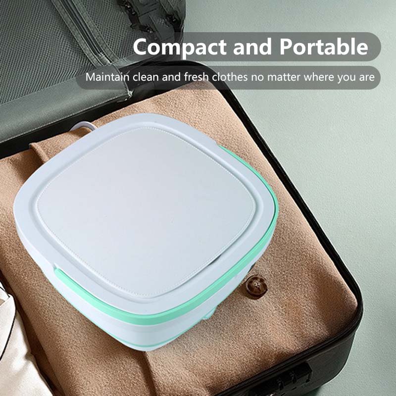 Foldable Washing Machine Portable Electronic Mini Washing Machine with drain basket