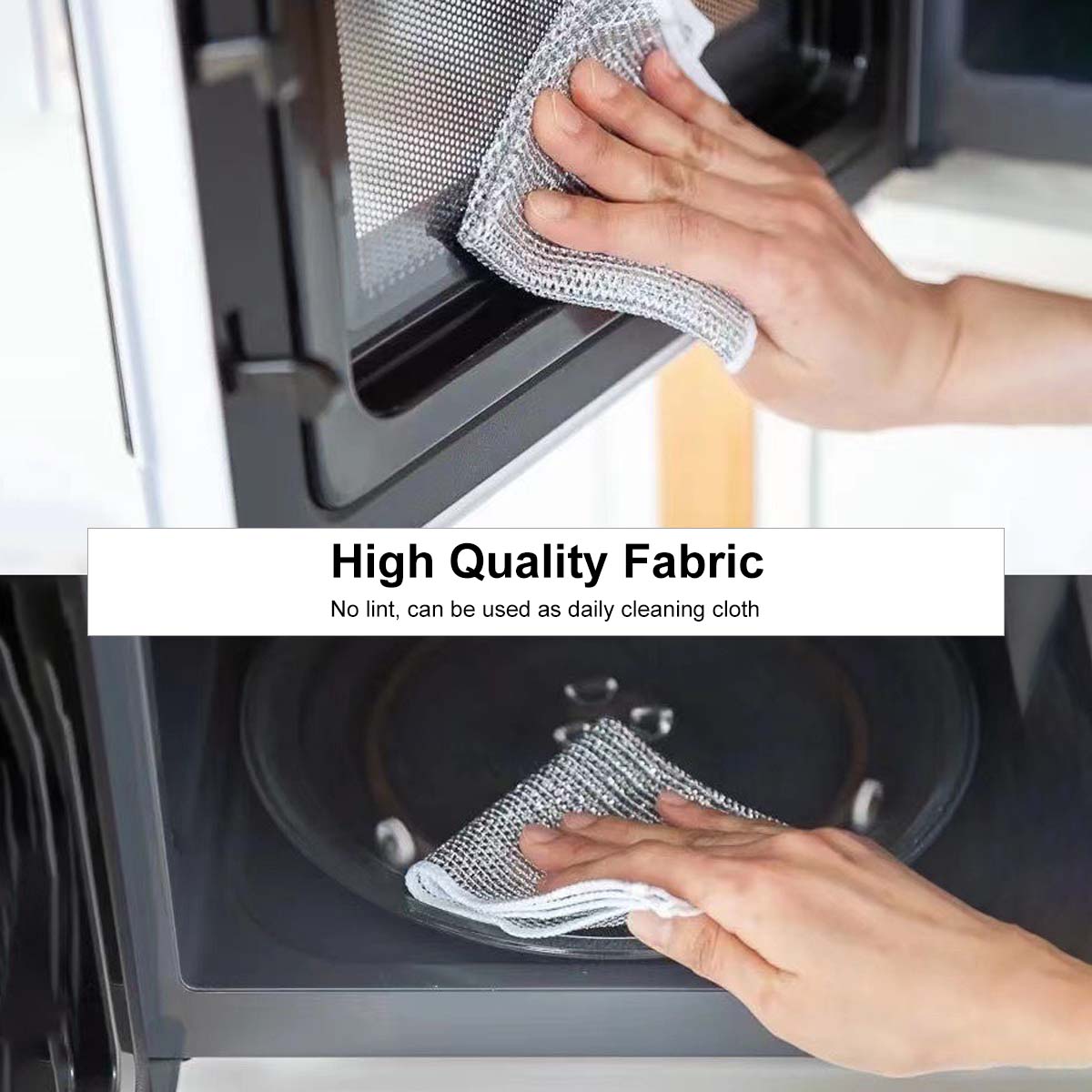 Multipurpose Wire Dishwashing Rags Dry and Wet Use Mesh Design Quick Dry